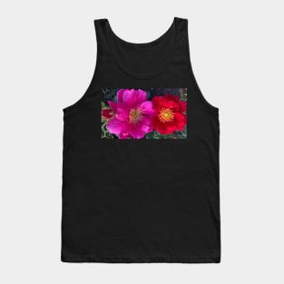 Vibrant Rose Couple Tank Top